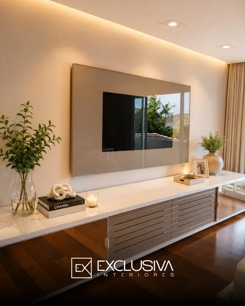 Living & Painel de TV Integrado #07