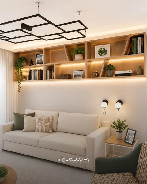 Living & Painel de TV Integrado #74